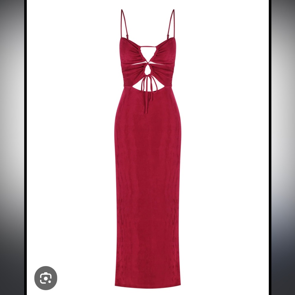 NWT CHARLIE HOLIDAY Mason Midi Dress in Magenta Size 4 - Picture 2 of 8